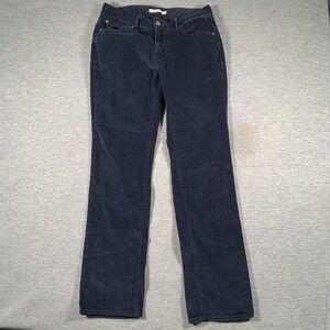 Levi's 505 Straight Pants Womens 30x32 Blue Corduroy Stretch Casual 5 Pocket